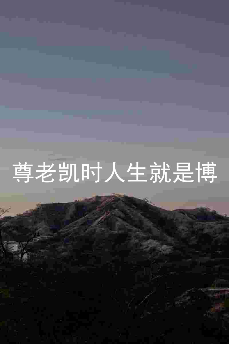 尊老凯时人生就是博